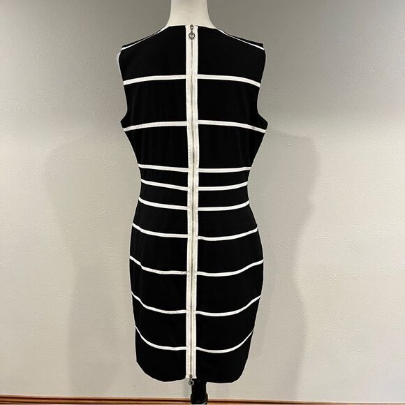 Ellen Tracy Striped Sleeveless knee length Dress size 12 - Picture 5 of 14